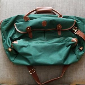 VINTAGE Green Polo Duffle Travel Bag